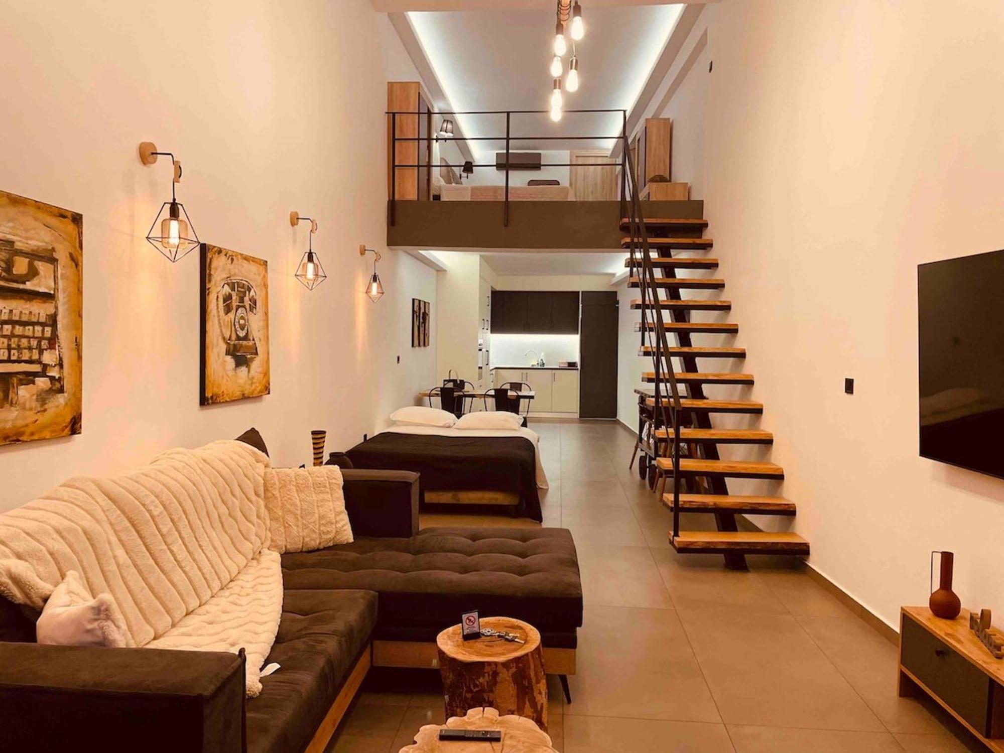 شقة Loft Athens -Nomad Friendly # Superhost Hub# المظهر الخارجي الصورة